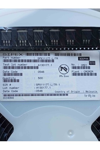 Spx1117-l/tr-1 Sıpex To263 Entegreler 5 Adet