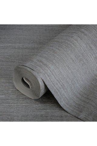 Alfa Kumaş Desen Duvar Kağıdı 3711-5, Gri, 16,50 M² Silinebilir Ce, Iso 9001, Iso 10002