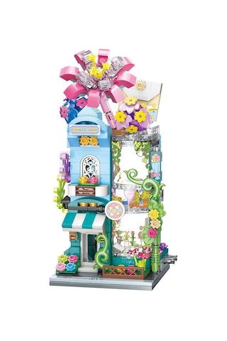 Kp28016 Keeppley City Corner - Greenness Flower Shop - Çiçekçi 356 Parça Yapım Seti