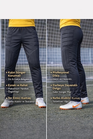 Hnsport Mayer Kaleci Pantolonu Sünger Korumalı Siyah