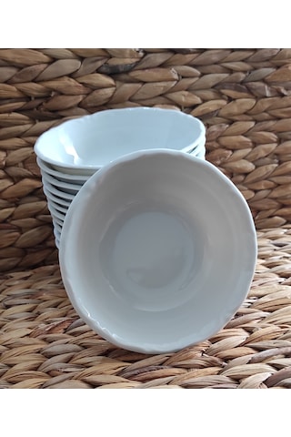 Porland Porselen Anadolu Beyazı 13 Cm 12 Adet Küçük Çorba Kases