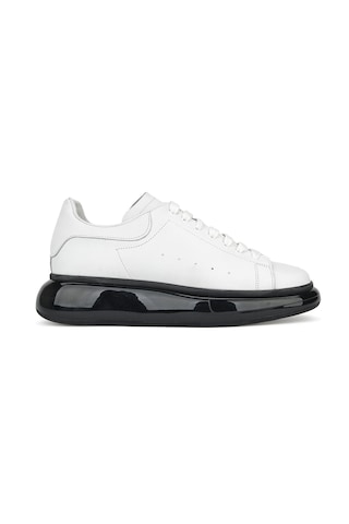 Ziya, Erkek Hakiki Deri Sneaker 143423z120 Beyaz Beyaz