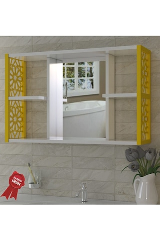 Aynalı Banyo Dolabı Sarı Diğer