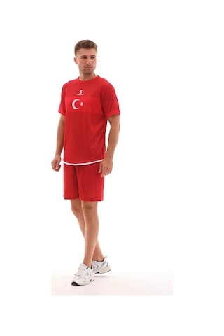 Sportech K0141 Türkiye Milli Takım Forması Kırmızı Tek Kelime Isim Ve Numara Yazılır 164 Kırmızı
