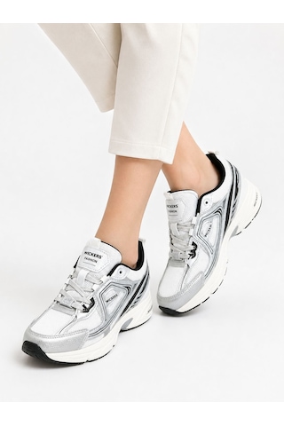 Wickers Kadın Sneaker Beyaz - Gri