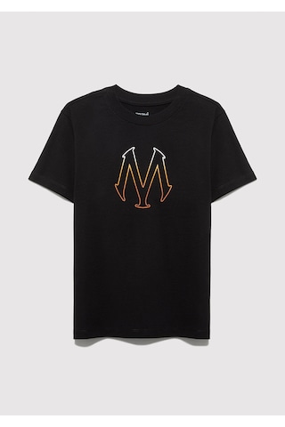 Mavi - M Logo Baskılı Siyah Tişört 6610044-900
