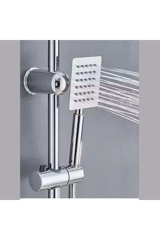 Faumix Cktitan304 Krom Yağmurlama Tepe Duş Seti Krom