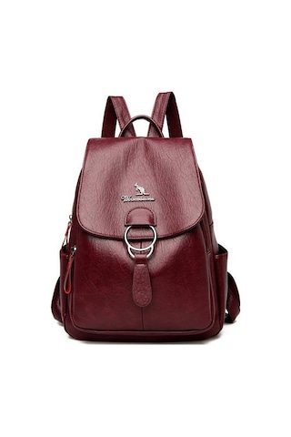 Lüks Büyük Sırt Çantası Kadın Tasarımcı Pu Deri Seyahat Geri Paketi Büyük Okul Bookbag Yüksek Bagpack 3ıyjkj Kırmızı