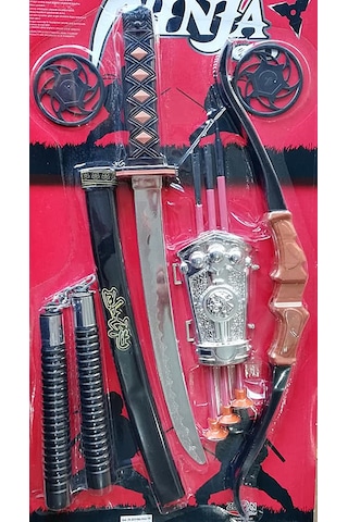 Oklu Ninja Kılıç Seti Kılıç Kın Mınçıka Ok Kını Ok Ninja Yıldızı