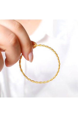 8 Gr Gram 22 Ayar İşçiliksiz Paftalı Burma Bilezik