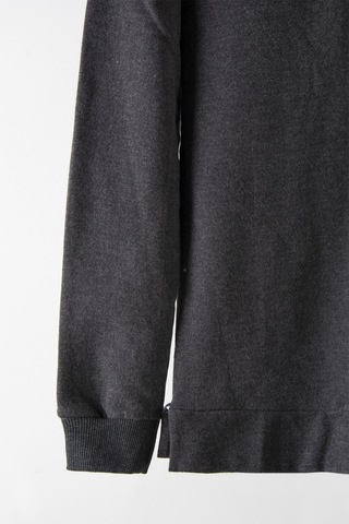 Terapi Men Erkek Antrasit Bisiklet Yaka Basic Düz Sweatshirt Antrasit