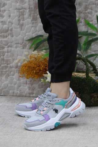 U.s. Polo Assn. Vıncent Gri Lila Yeşil Kadın Sneaker Ayakkabı 001