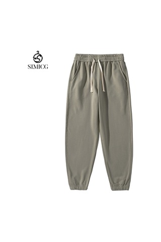 Erkek Düz Renk Spor Pantolon Günlük Pantolon Yeşil