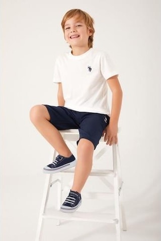 Erkek Çocuk Bermuda Takım-Krem