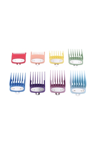 Shineyee 8'li Renkli Saç Kesim Kılavuzu Seti, Ev Ve Kuaför Kullanımı İçin Dayanıklı Ve Pratik Aksesuar