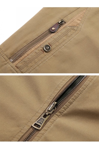 Yeşil Erkek Yelek Doğa Sporları Ters Çevrilebilir Yelekler Yeşil