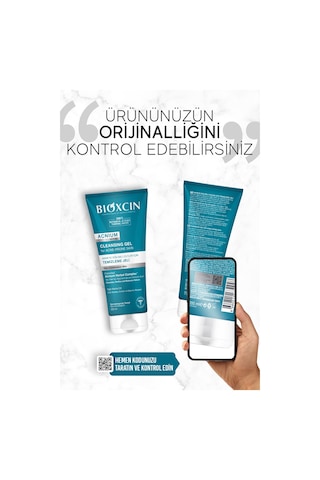 Bioxcin Acnium Yüz Yıkama Jeli Sebium Dengeleyici 200 Ml 2 Adet