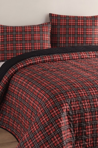 Çok Amaçlı Örtü Çift Kişilik İskoç Kırmızı