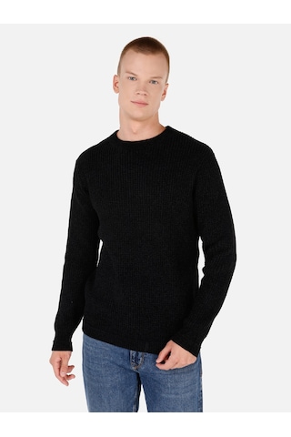 Colin's Colins Normal Kesim Bisiklet Yaka Siyah Erkek Kazak Cl1071036 Siyah