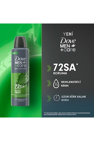 Dove Men +care Advanced Erkek Deodorant 72 Saat Koruma Extra Fresh 150 Ml X3
