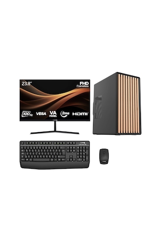 Turbox TX9103 Ultra 5 225F 16 GB 1 TB NVMe 2 GB GT730 23.8" Free Dos Masaüstü Bilgisayar