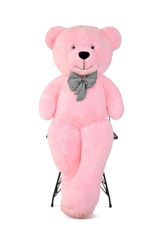 Özgüner Oyuncak 130 Cm Dev Pelüş Ayı, Papyonlu Ve Sevimli Büyük Boy Ayıcık, Yumuşak Sarılmalık Peluş, Sevgi Genel