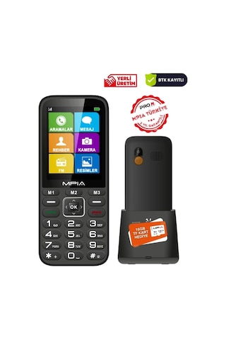Yerli Üretim Kameralı Türkiyede İlk Sesli Menü Ve Aramalı Büyük Ekran Tuşlu Cep Telefonu 16gb