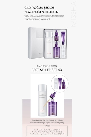Missha Total  Fermente Içeriklerle Zenginleştirilmiş Bakım Set Time Revolution Best Seller