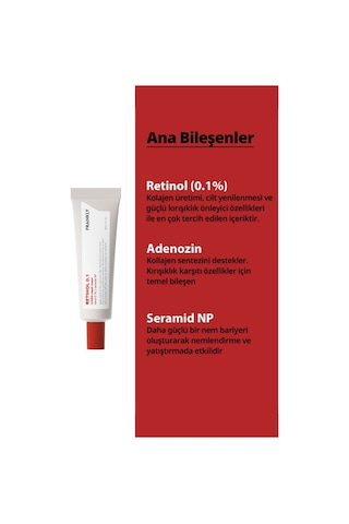 %01 Retinol İçeren   Ve Yenileyici Retinol Krem 30 Ml