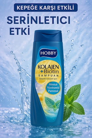 Kepekli Saçlar Için Şampuan Kolajen Mentol&pantenol 480 Ml 6 Adet