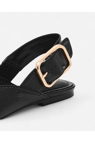 Steve Madden Sıanna Black Leat Kadın Siyah Babet Sıanna