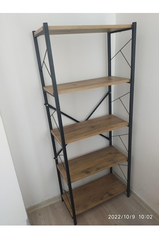 Moda Sefa Mobilya Kitaplık Demir Kitaplık Dekoratif Kitaplık Perforje Kitaplık