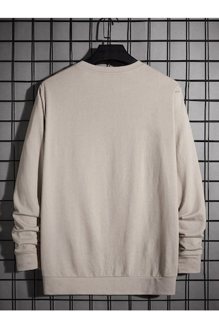 Altamira Erkek Bej Keymate Brooklyn Bisiklet Yaka Sweatshirt 001