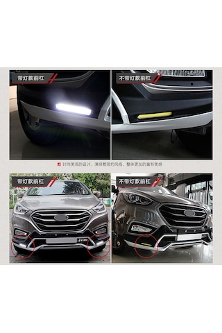 Hyundai İx35 Ön Arka Tampon Koruma Oem Stil Ledli 2009-2016