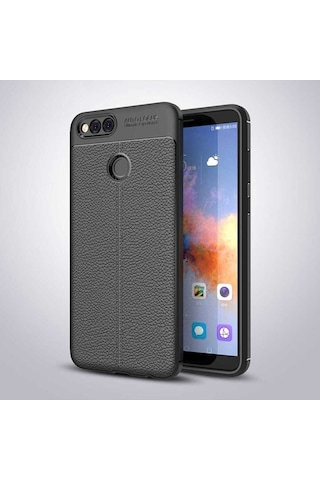 Huawei Honor 7x Kılıf Zore Niss Silikon Kapak Siyah