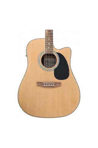 Almira F650n-c Elektro Akustik Gitar - Naturel Başlangıç/orta - Cutaway Kasa Naturel Parlak Cila, Dahili Tuner Ve 4-band Eq, Ihlamur Gövde Yapısı Ölçüler: 41 İnç Standart Dreadnought