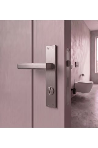 Lusso İnox Aynalı Kapı Kolu Lüks Wc Kapı Kolu