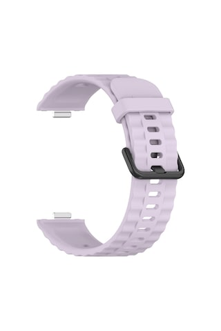 Huawei Watch Fit 4/fit 4 Pro/fit 3 Kordon Silikon Dalga Desen Şerit Band 23 Fit/fit2 Uyumlu Değildir