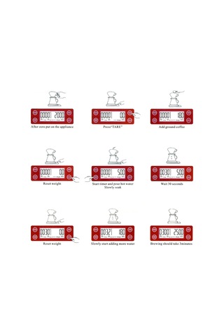 5kg/0.5g Kahve Damlama Ölçeği Büyük Net Lcd Ekranlı Hassas Elektrikli Mutfak Ölçeği Zamanlayıcı