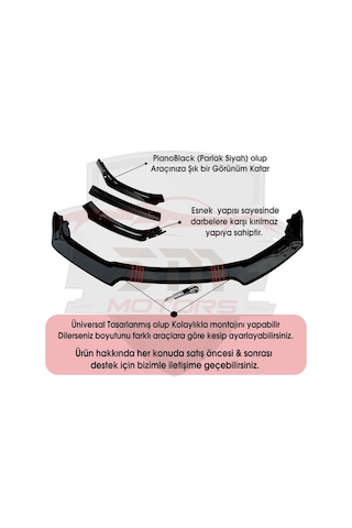 Sm Motors Opel Vectra B Uzay Kasa Ön Tampon Eki Bodykit Karlık Lip