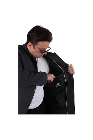 Starbattal Erkek Büyük Beden Kaşmir Kaban 103008 Fume Fume