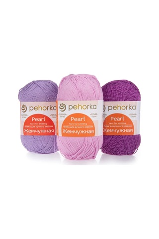 Pehorka Pekhorka "leylak" İnci İplik Seti 3 X 100 G 397040951