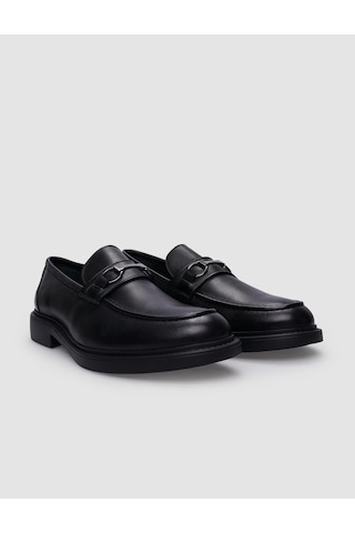 Cabani Venano %100 Hakiki Deri Siyah Tokalı Erkek Loafer