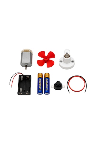 Işıklı Ve Pervaneli Elektrik Motor Deney Seti Stem Deney Kiti