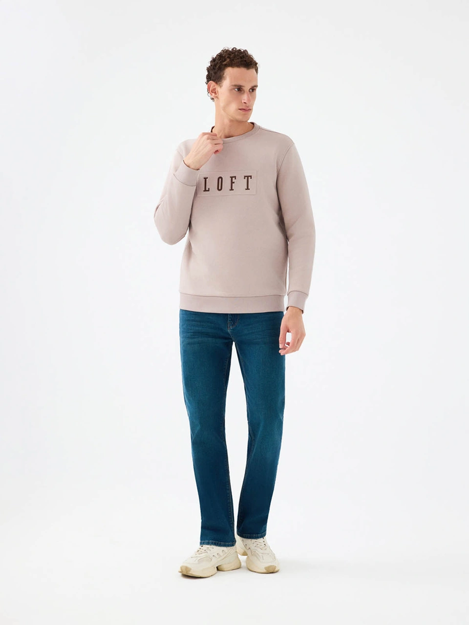 Loft Regular Fit Açık Kahverengi Erkek Sweatshirt Lf2041102 Açık Kahverengi
