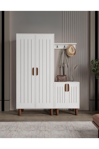 Afilli Leon Portmanto Ve Ayakkabılık Tamamı Mdf