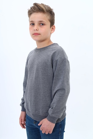 Toontoy Kids Toontoy Erkek Çocuk Baskılı Sweatshirt Antrasit Melanj