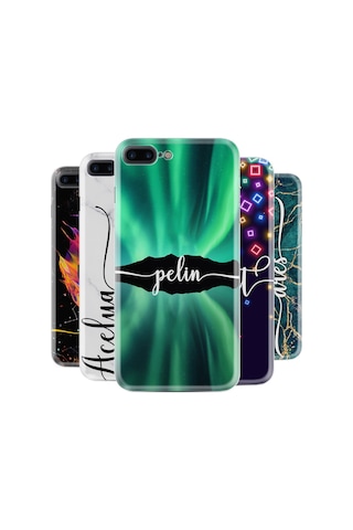 Apple Uyumlu iPhone 7 Plus 8 Plus Kilif Kisiye Özel Silikon Kilif Üzerine Yazi 154158890