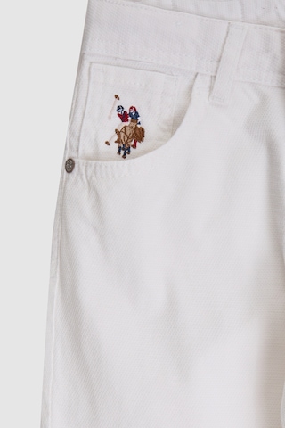 U.S. Polo Assn. Erkek Çocuk Beyaz Pantolon Kanvas-chino 50322467-vr013
