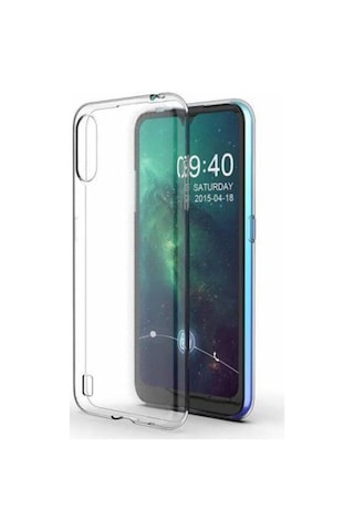 Samsung Galaxy Uyumlu A01 Şeffaf Kılıf Süper Silikon